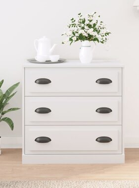 VidaXL Dressoir 70x35,5x67,5 cm bewerkt hout wit