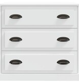 VidaXL Dressoir 70x35,5x67,5 cm bewerkt hout wit