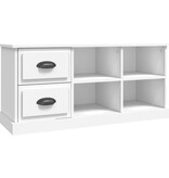 VidaXL Tv-meubel 102x35,5x47,5 cm bewerkt hout wit