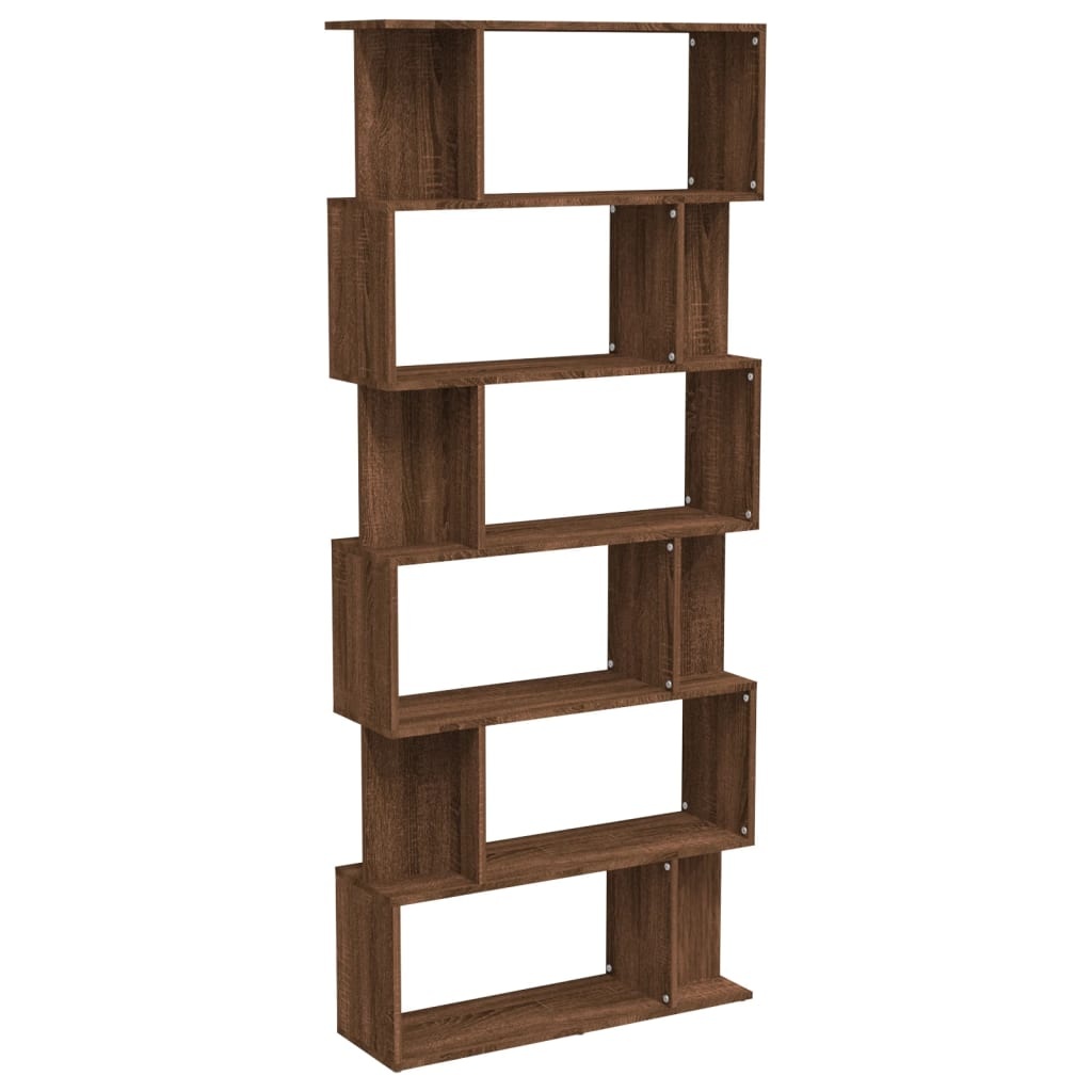 VidaXL Boekenkast/kamerscherm 80x24x192 cm bewerkt hout bruineiken