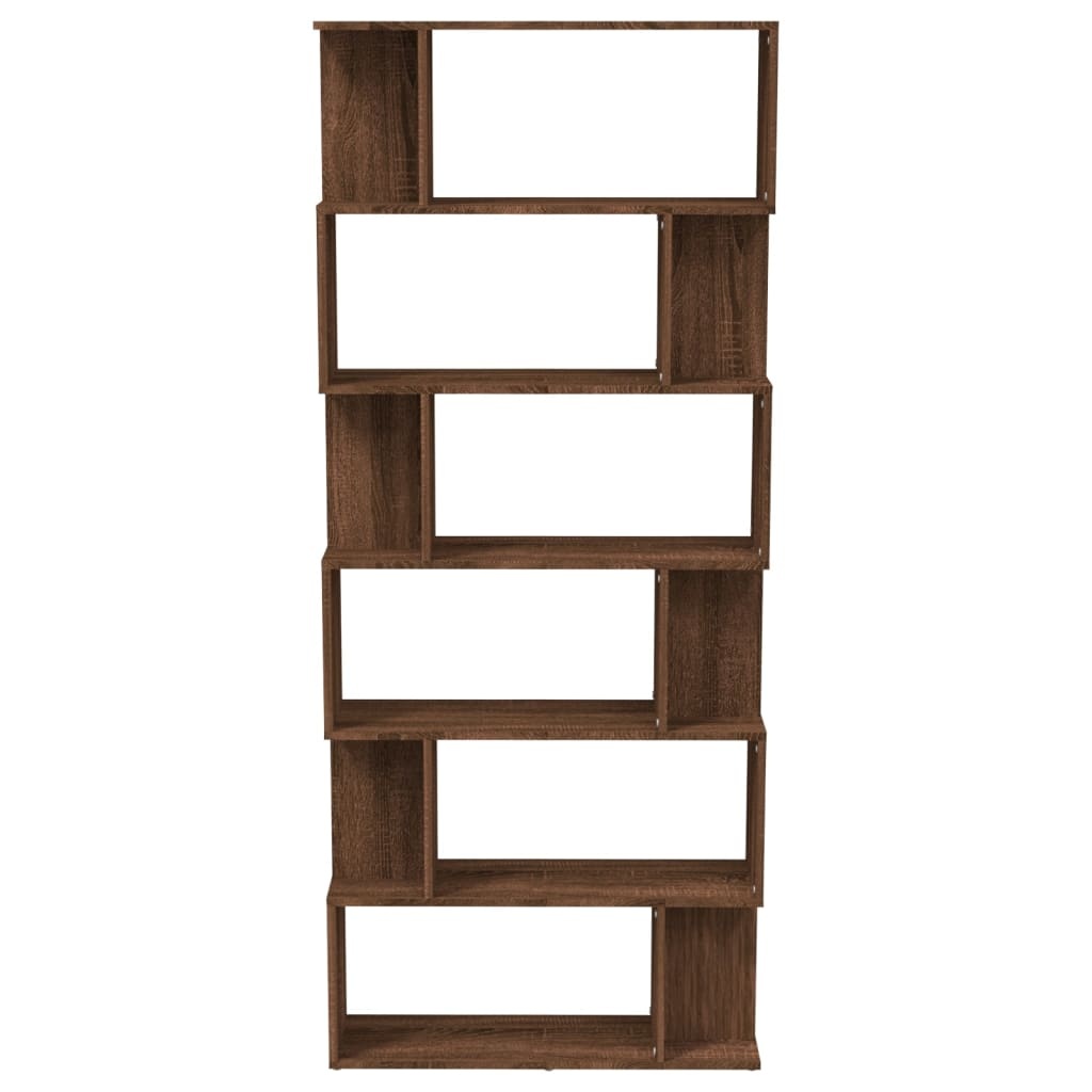 VidaXL Boekenkast/kamerscherm 80x24x192 cm bewerkt hout bruineiken
