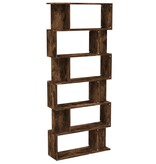 VidaXL Boekenkast/kamerscherm 80x24x192 cm bewerkt hout gerookt eiken