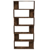 VidaXL Boekenkast/kamerscherm 80x24x192 cm bewerkt hout gerookt eiken