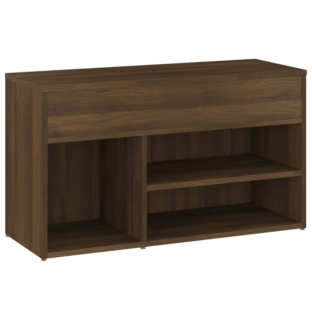 VidaXL Schoenenbank 80x30x45 cm bewerkt hout bruin eikenkleur