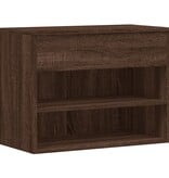 VidaXL Schoenenbank 60x30x45 cm bewerkt hout bruin eikenkleur