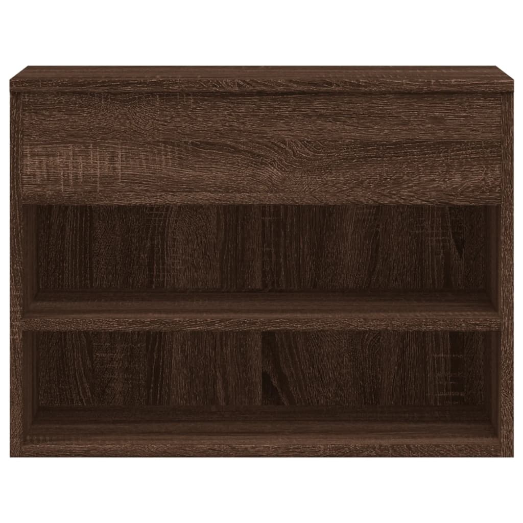 VidaXL Schoenenbank 60x30x45 cm bewerkt hout bruin eikenkleur