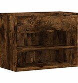 VidaXL Schoenenbank 60x30x45 cm bewerkt hout gerookt eikenkleurig