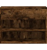 VidaXL Schoenenbank 60x30x45 cm bewerkt hout gerookt eikenkleurig
