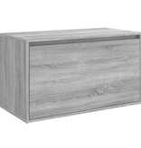 VidaXL Halbankje 80x40x45 cm bewerkt hout grijs sonoma eikenkleurig