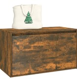 VidaXL Halbankje 80x40x45 cm bewerkt hout gerookt eikenkleurig