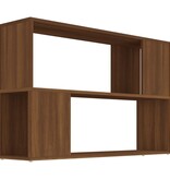 VidaXL Boekenkast 100x24x63 cm bewerkt hout bruin eikenkleur