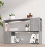 VidaXL Boekenkast 100x24x63 cm bewerkt hout grijs sonoma eikenkleurig