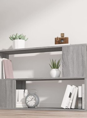 VidaXL Boekenkast 100x24x63 cm bewerkt hout grijs sonoma eikenkleurig
