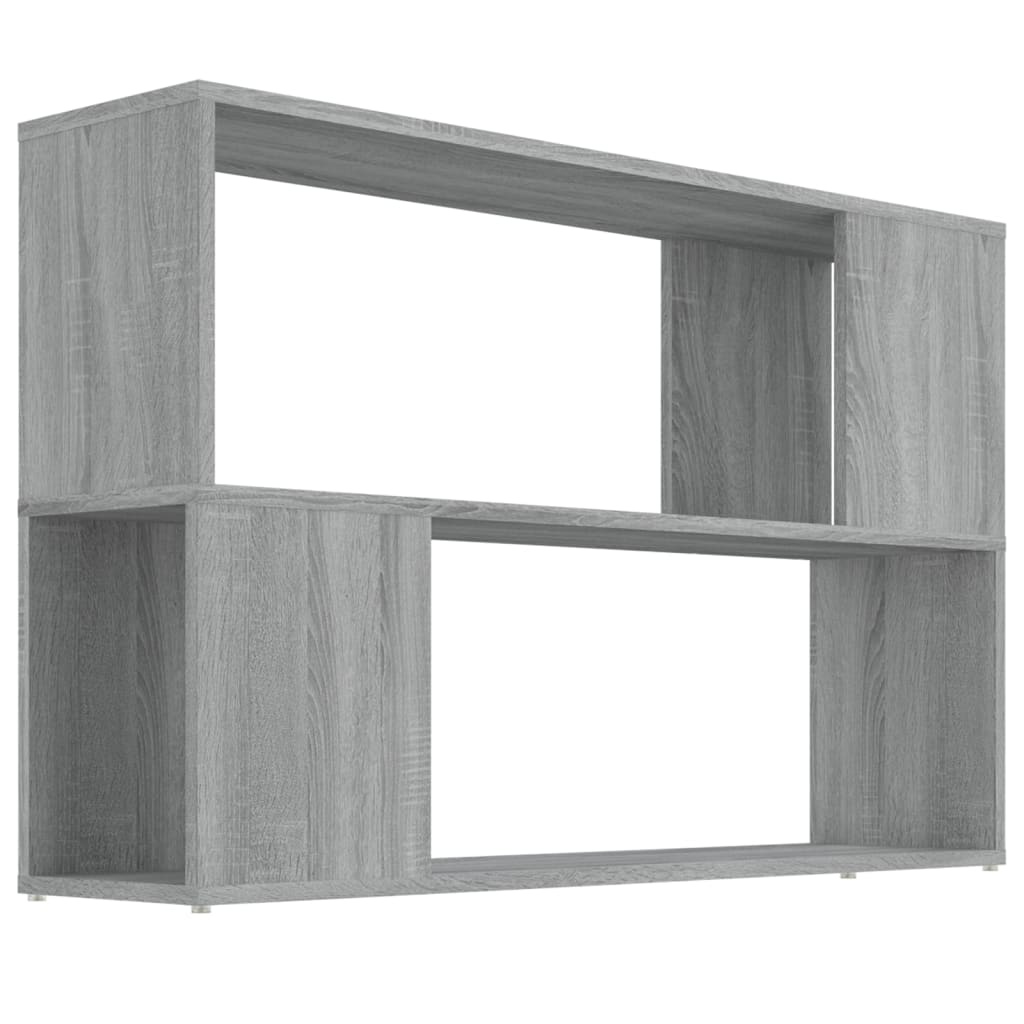 VidaXL Boekenkast 100x24x63 cm bewerkt hout grijs sonoma eikenkleurig