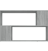 VidaXL Boekenkast 100x24x63 cm bewerkt hout grijs sonoma eikenkleurig