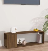 VidaXL Tv-meubel 100x24x32 cm bewerkt hout bruin eikenkleur
