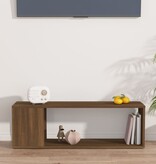 VidaXL Tv-meubel 100x24x32 cm bewerkt hout bruin eikenkleur