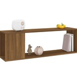 VidaXL Tv-meubel 100x24x32 cm bewerkt hout bruin eikenkleur
