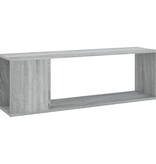 VidaXL Tv-meubel 100x24x32 cm bewerkt hout grijs sonoma eikenkleurig