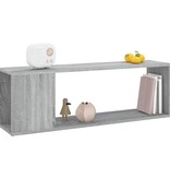VidaXL Tv-meubel 100x24x32 cm bewerkt hout grijs sonoma eikenkleurig