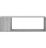 VidaXL Tv-meubel 100x24x32 cm bewerkt hout grijs sonoma eikenkleurig