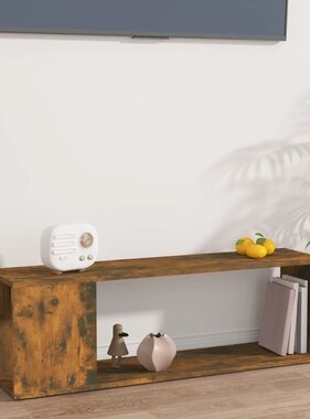 VidaXL Tv-meubel 100x24x32 cm bewerkt hout gerookt eikenkleurig