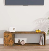 VidaXL Tv-meubel 100x24x32 cm bewerkt hout gerookt eikenkleurig