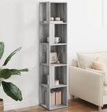 VidaXL Hoekkast 33x33x164,5 cm bewerkt hout grijs sonoma eikenkleurig