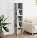 VidaXL Hoekkast 33x33x164,5 cm bewerkt hout grijs sonoma eikenkleurig