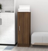 VidaXL Schoenenkast 32x35x92 cm bewerkt hout bruin eikenkleur