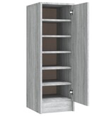 VidaXL Schoenenkast 32x35x92 cm bewerkt hout grijs sonoma eikenkleurig