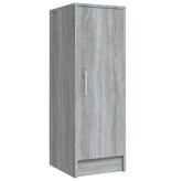 VidaXL Schoenenkast 32x35x92 cm bewerkt hout grijs sonoma eikenkleurig
