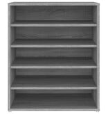 VidaXL Schoenenkast 60x35x70 cm bewerkt hout grijs sonoma eikenkleurig