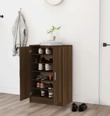 VidaXL Schoenenkast 60x35x92 cm bewerkt hout bruin eikenkleur