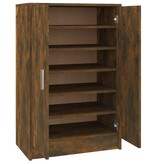 VidaXL Schoenenkast 60x35x92 cm bewerkt hout gerookt eikenkleurig