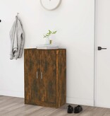 VidaXL Schoenenkast 60x35x92 cm bewerkt hout gerookt eikenkleurig