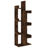 VidaXL Boekenkast 48x25,5x140 cm bewerkt hout gerookt eikenkleurig
