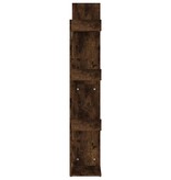VidaXL Boekenkast 48x25,5x140 cm bewerkt hout gerookt eikenkleurig