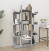 VidaXL Boekenkast 86x25,5x140 cm bewerkt hout grijs sonoma eiken