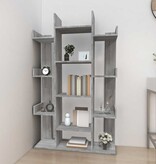 VidaXL Boekenkast 86x25,5x140 cm bewerkt hout grijs sonoma eiken