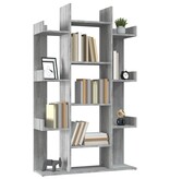 VidaXL Boekenkast 86x25,5x140 cm bewerkt hout grijs sonoma eiken