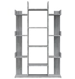 VidaXL Boekenkast 86x25,5x140 cm bewerkt hout grijs sonoma eiken