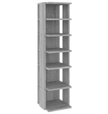 VidaXL Schoenenrekken 2 st 27,5x27x102 cm bewerkt hout grijs sonoma