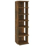 VidaXL Schoenenrek 27,5x27x102 cm bewerkt hout gerookt eikenkleurig