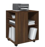 VidaXL Rolkast 60x53x72 cm bewerkt hout bruin eikenkleur