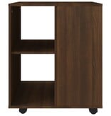 VidaXL Rolkast 60x53x72 cm bewerkt hout bruin eikenkleur