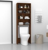 VidaXL Wasmachinekast 64x24x190 cm bruin eikenkleur