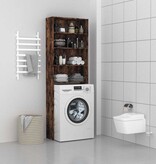 VidaXL Wasmachinekast 64x24x190 cm gerookt eikenkleurig