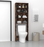 VidaXL Wasmachinekast 64x24x190 cm gerookt eikenkleurig