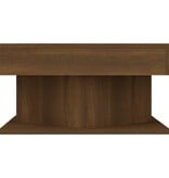 VidaXL Salontafel 57x57x30 cm bewerkt hout bruin eikenkleur